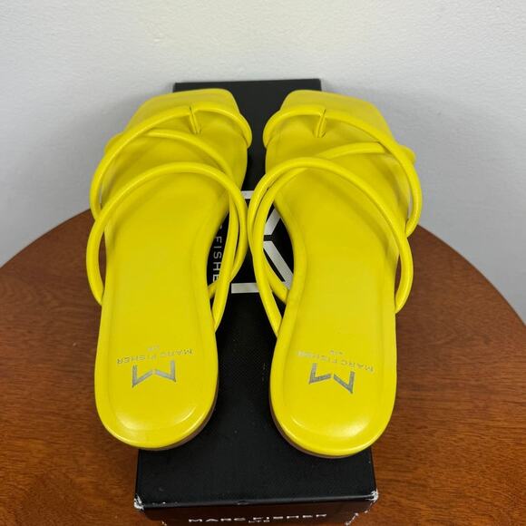 New Marc Fisher LTD Fiada Sandal in Yellow Women's Size 5.5 - Picture 2 of 8